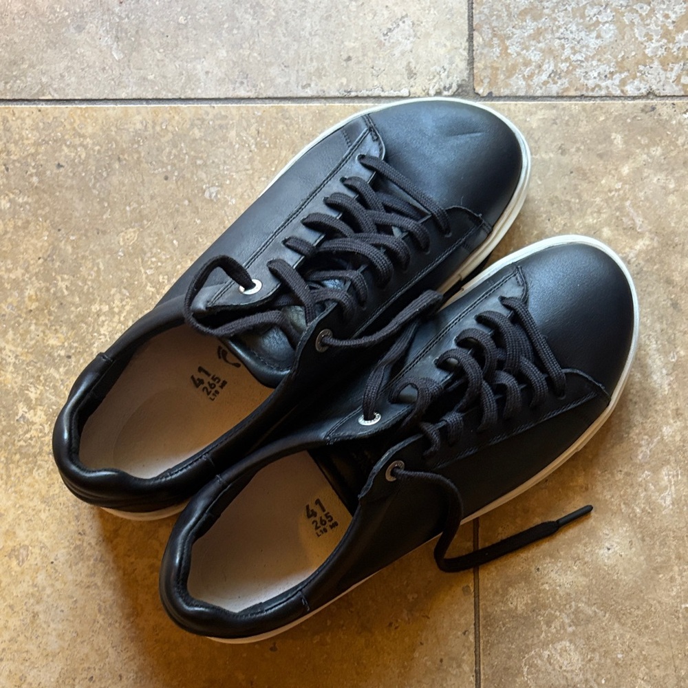 Birkenstock Black Leather Women's Sneakers